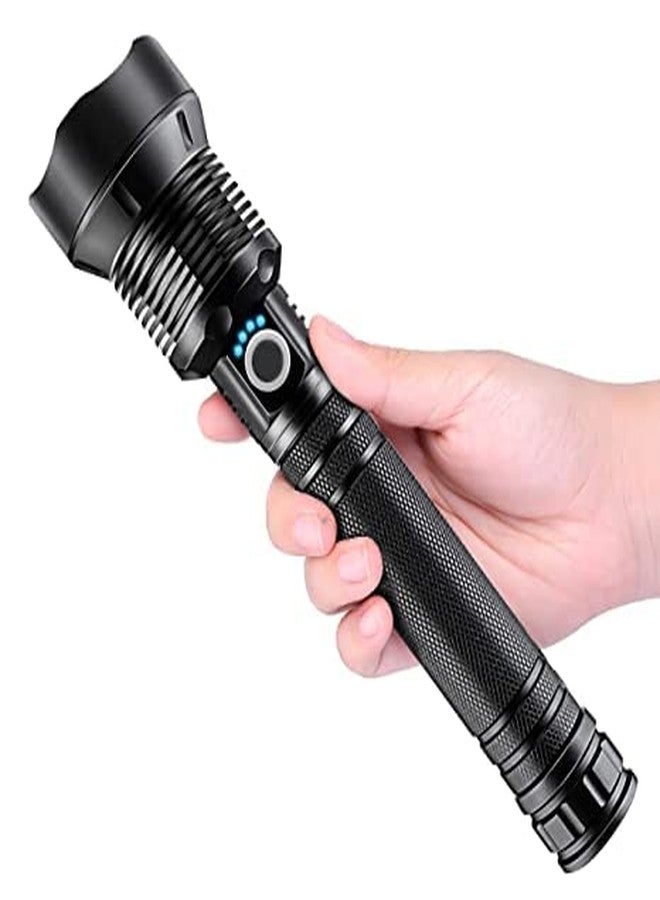 Neuronmart Super Bright Rechargeable Led Flashlights, Xhp50.2 Tactical Flashlight, Zoomable & Ipx5 Waterproof, Aluminum, 1600 Lumen - Image 1